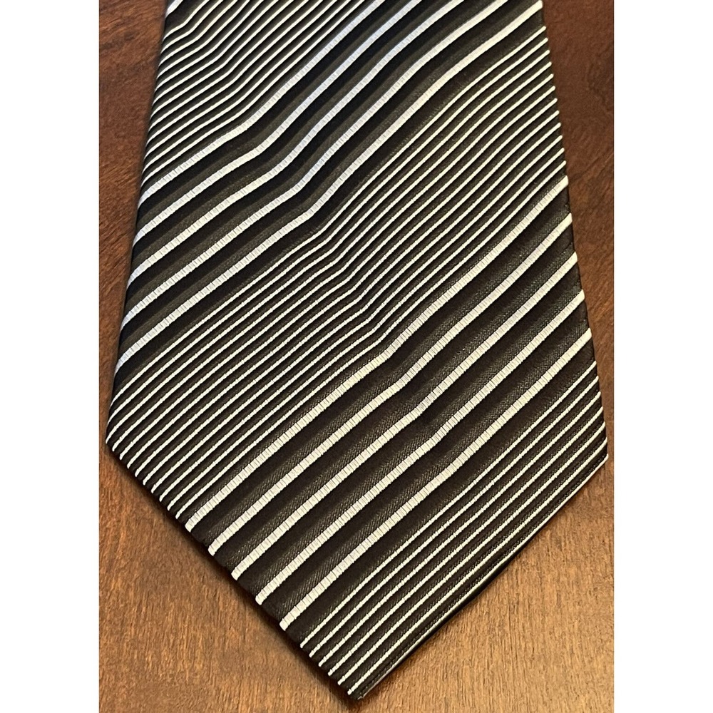 Successo Uomo By Phita Black Gray Polyester Men’s Neck Tie Made In China